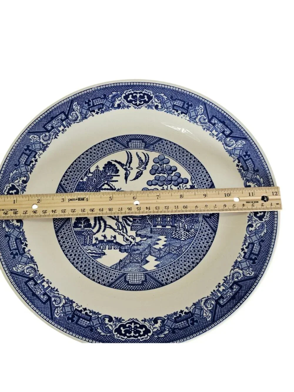 Royal USA Blue Willow Platter 12